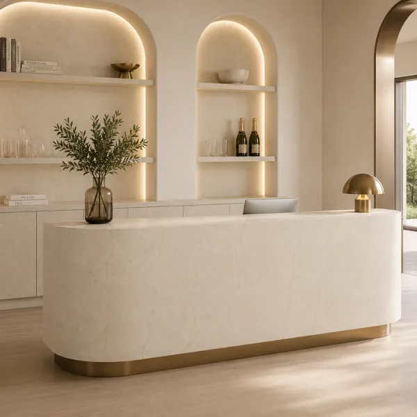 Cream Vein Marble Texture back