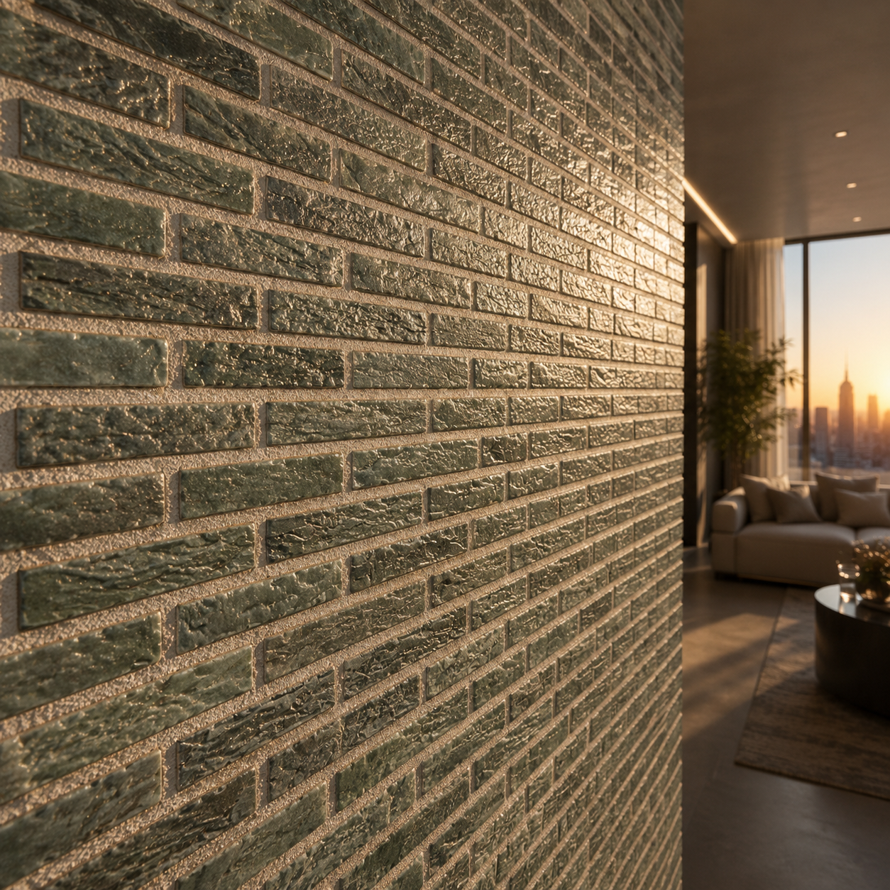 Green Stone Brick Texture 2