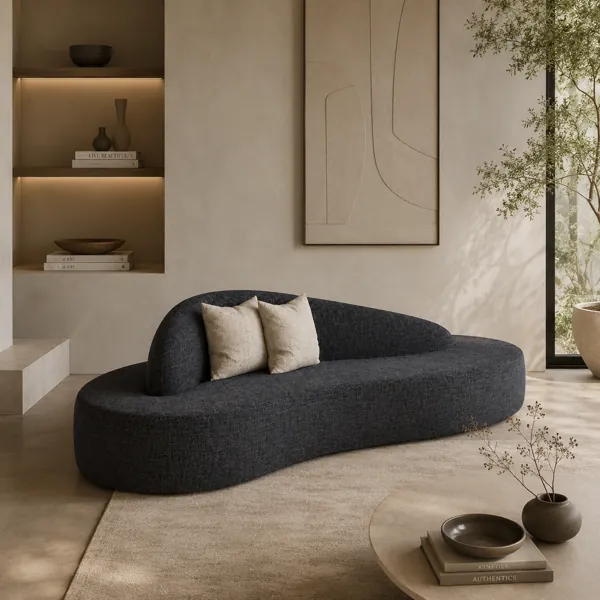 Organic Curved Lounge Sofa back