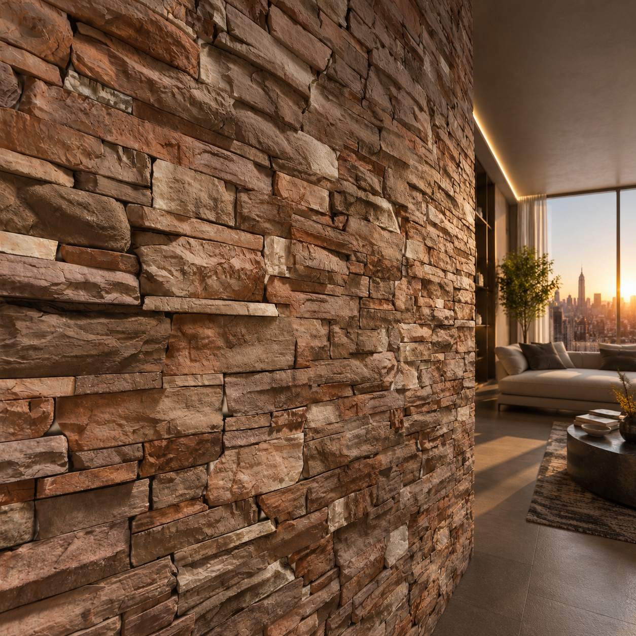 Rustic Stacked Stone Texture – Warm Earthy Layers 2