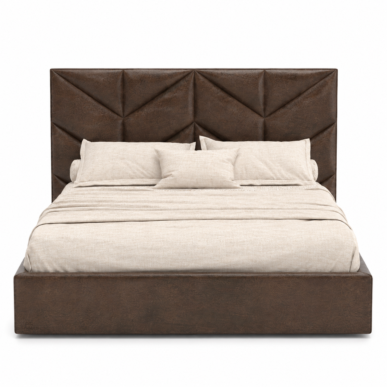Geometric Upholstered Bed 3