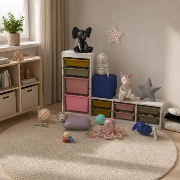 Kids Storage Playroom Set back