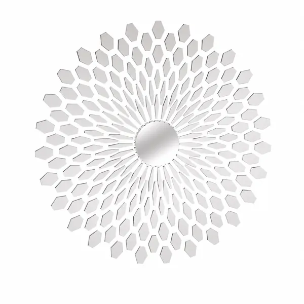 Geometric Sunburst Mirror