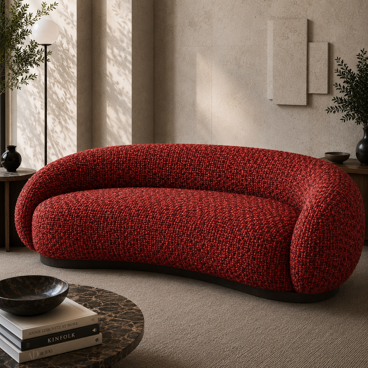 Red Woven Fabric Texture 2