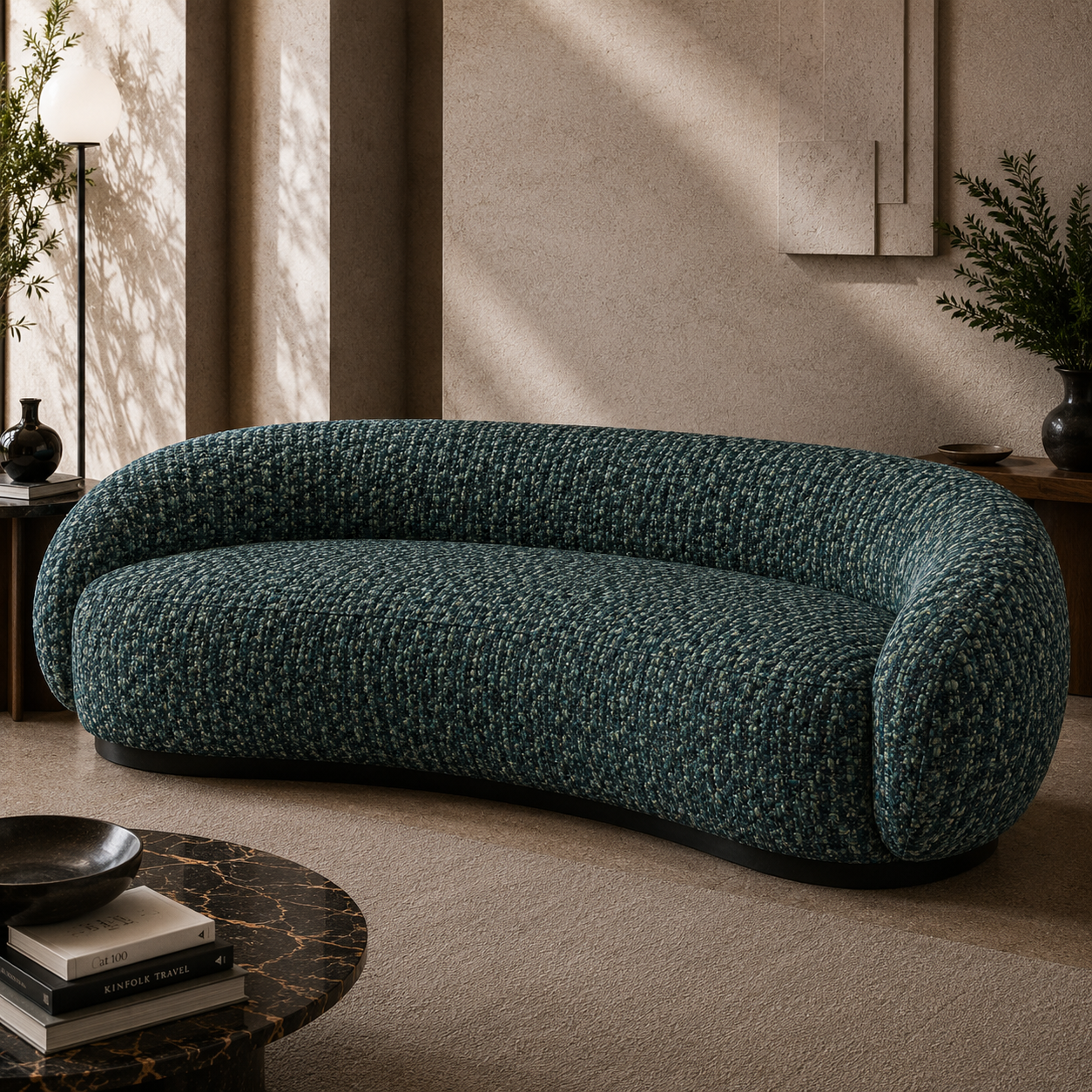 Teal Woven Fabric Texture 2