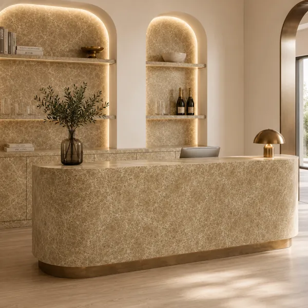Warm Beige Marble Texture back