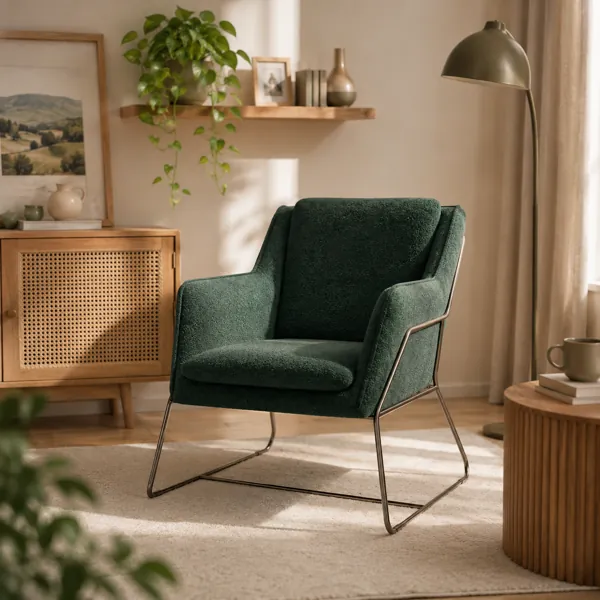 Modern Upholstered Armchair back