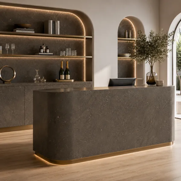 Dark Fossil Marble Texture back
