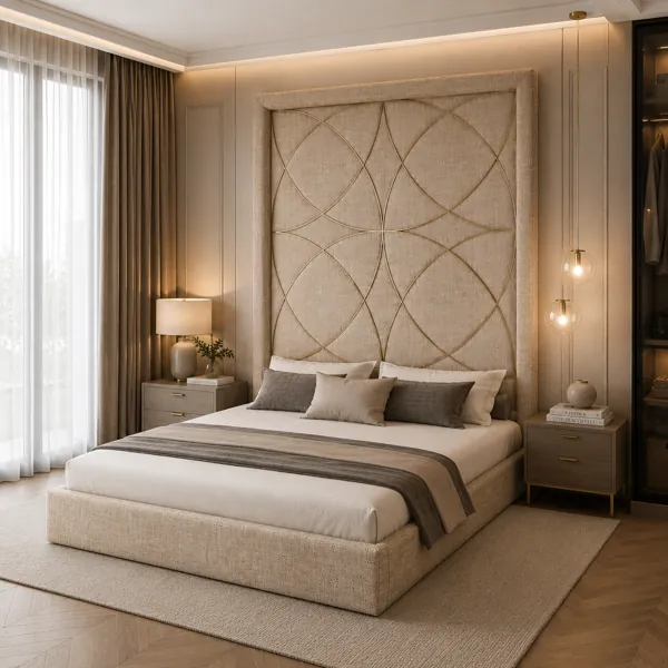 Luxury Panel Bed back