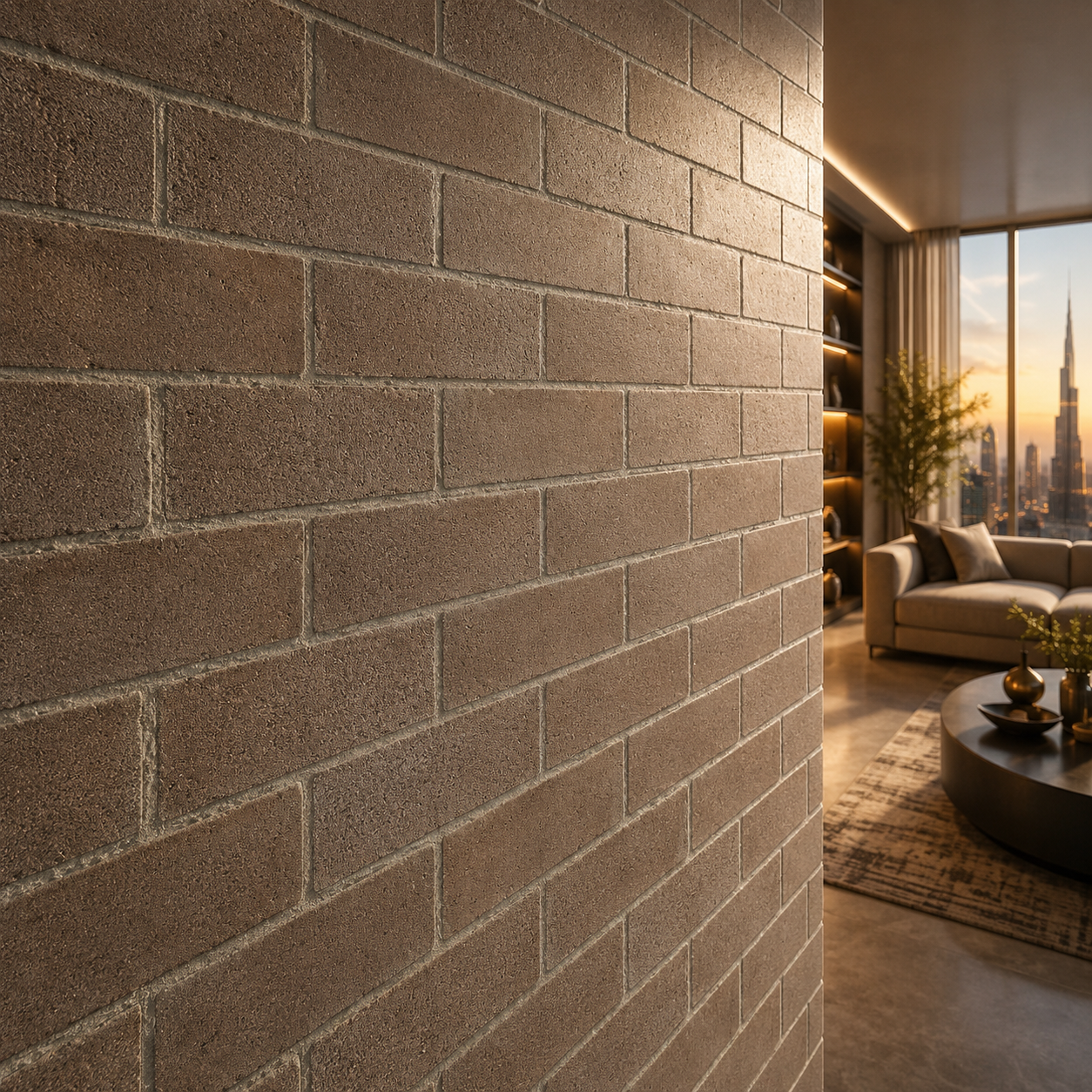 Taupe Stone Brick Texture 2