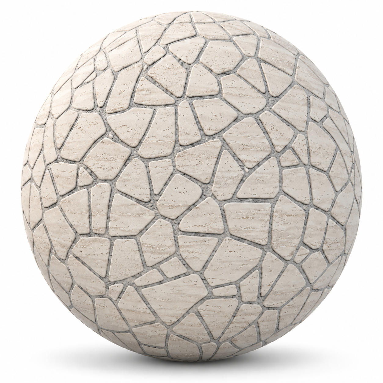 Ivory Mosaic Stone Texture