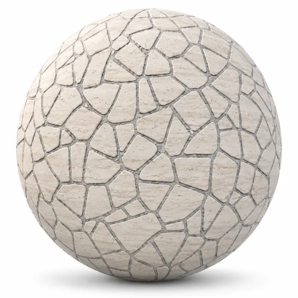 Ivory Mosaic Stone Texture