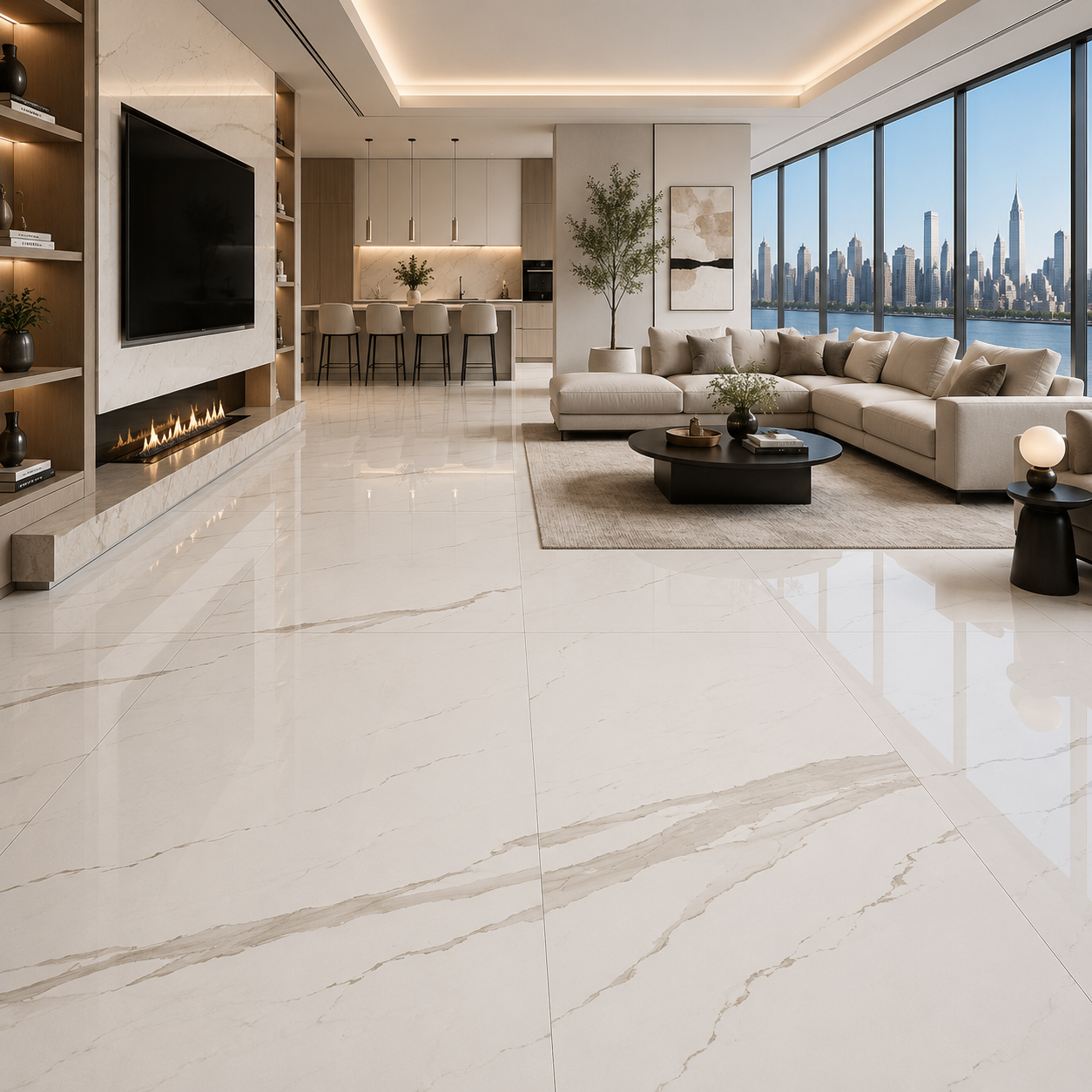 Calacatta White Ceramic Texture 2