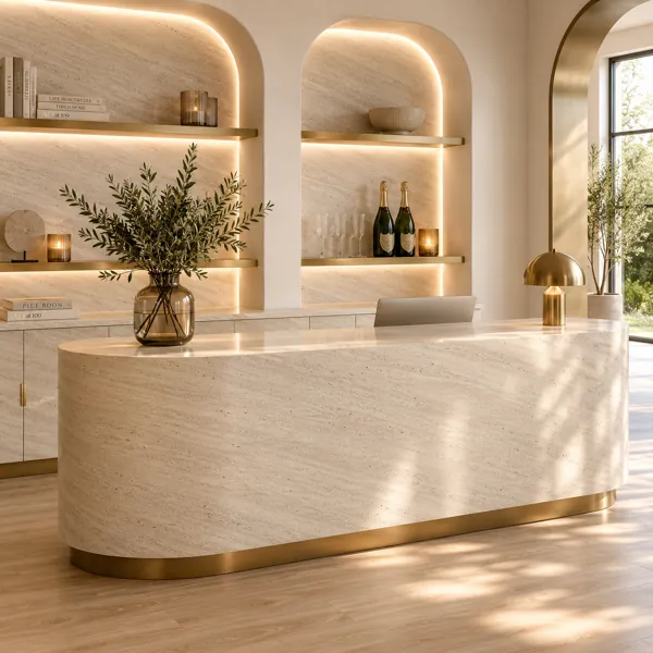 Cream Vein Marble Texture back