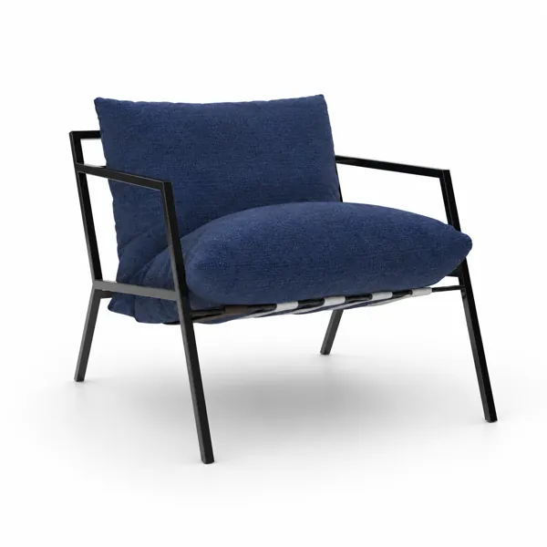 Metal Frame Lounge Armchair