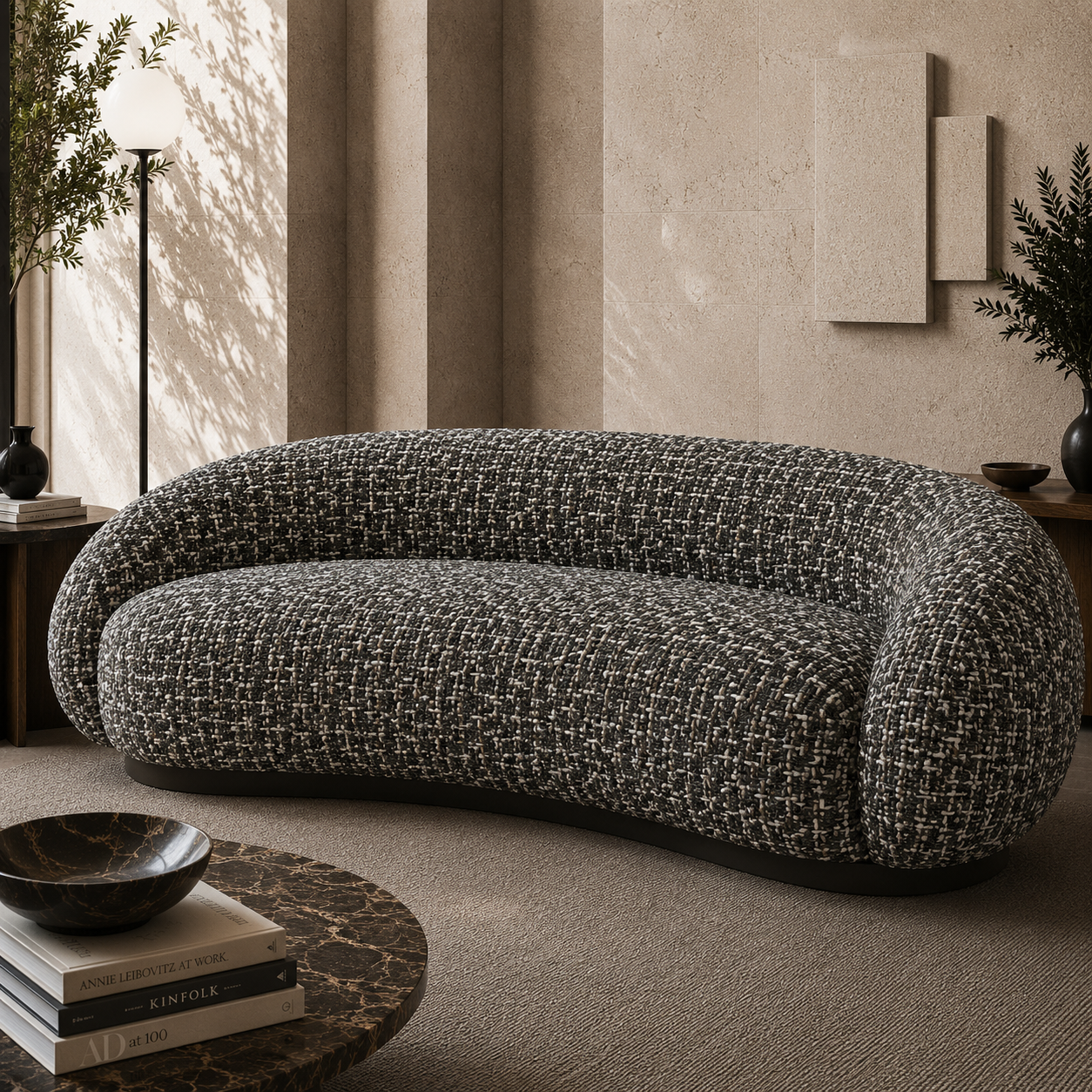 Charcoal Gray Woven Fabric Texture 2