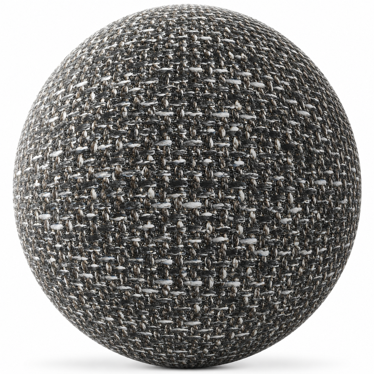 Charcoal Gray Woven Fabric Texture 1