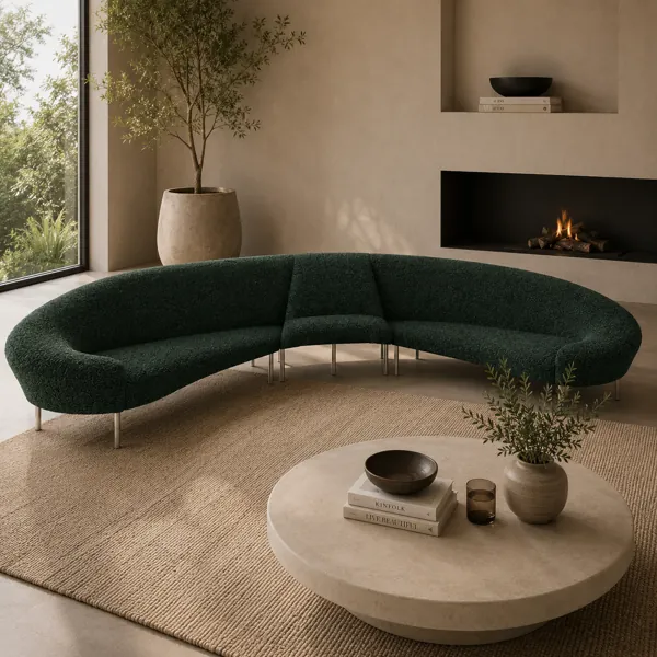 Curved Modular Sofa back