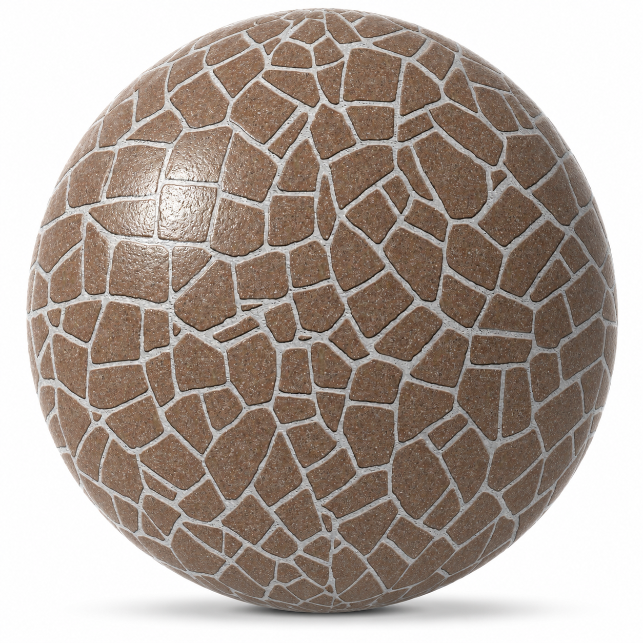 Brown Mosaic Stone Texture