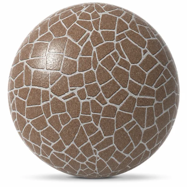 Brown Mosaic Stone Texture