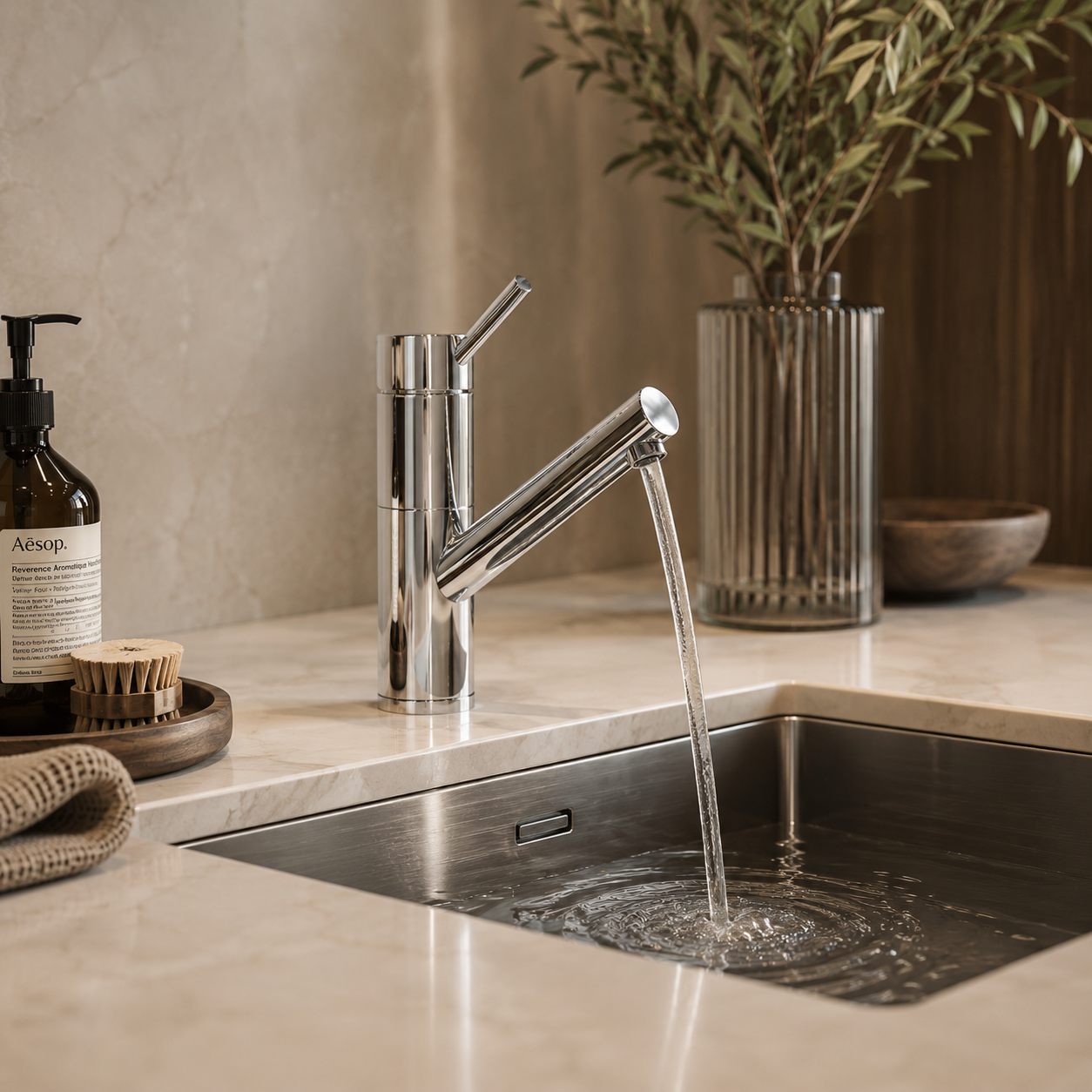 Modern Chrome Kitchen Faucet 2