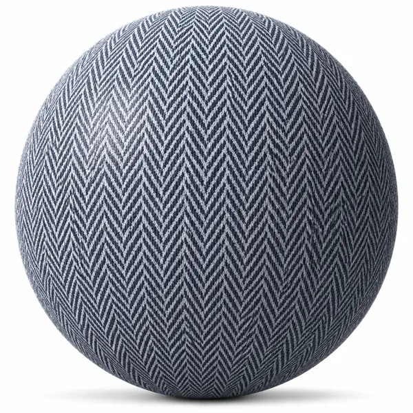 Blue Herringbone Fabric Texture
