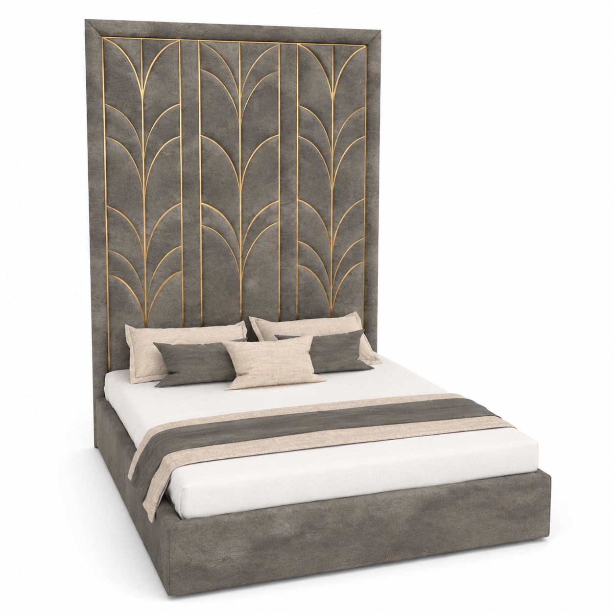 Art Deco Panel Bed