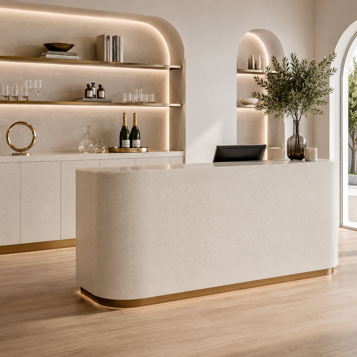 Cream Limestone Marble Texture 2