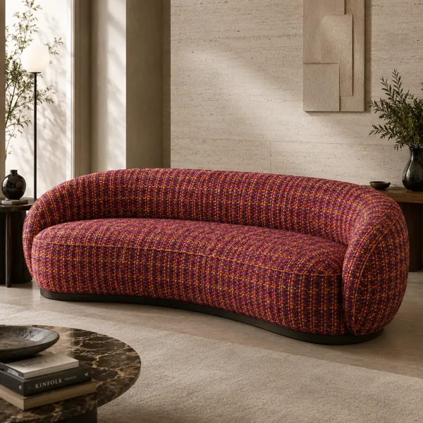 Plaid Woven Fabric Texture back