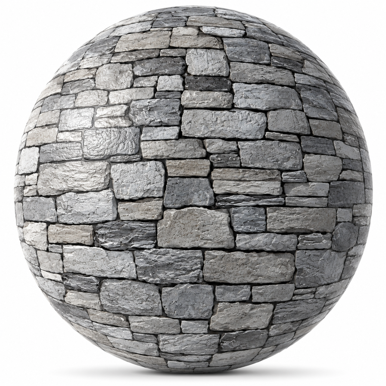 Gray Stacked Stone Texture