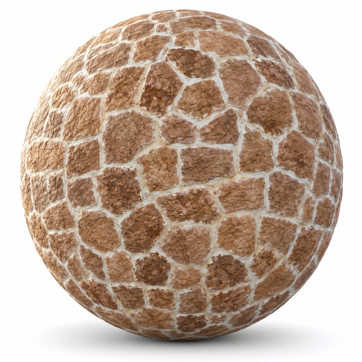 Rustic Cobblestone Wall Texture 1