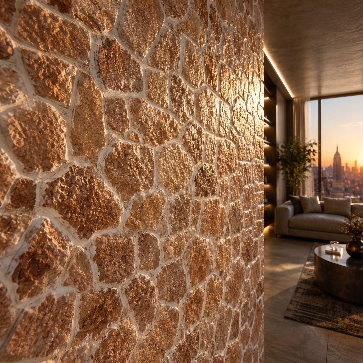 Rustic Cobblestone Wall Texture 2