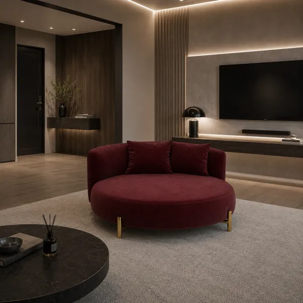 Round Lounge Sofa back