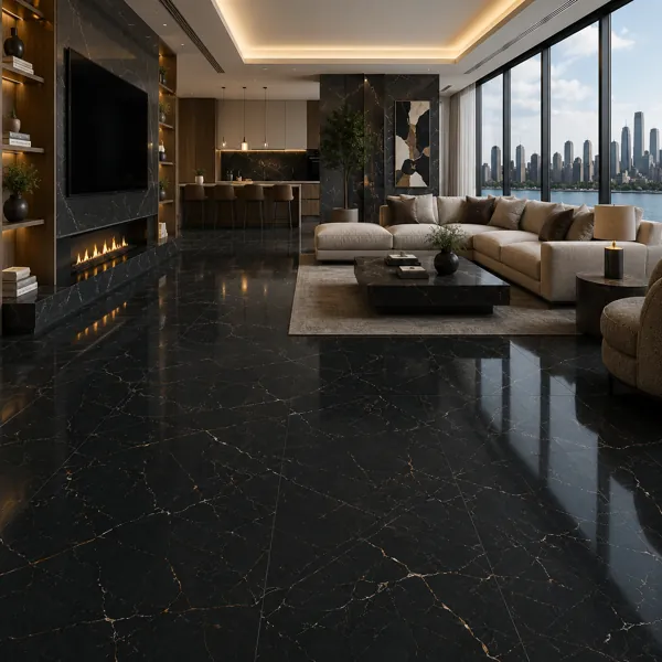 Black Veined Ceramic Texture back