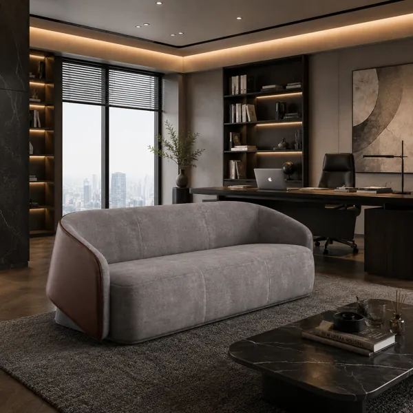Curved Modern Sofa back