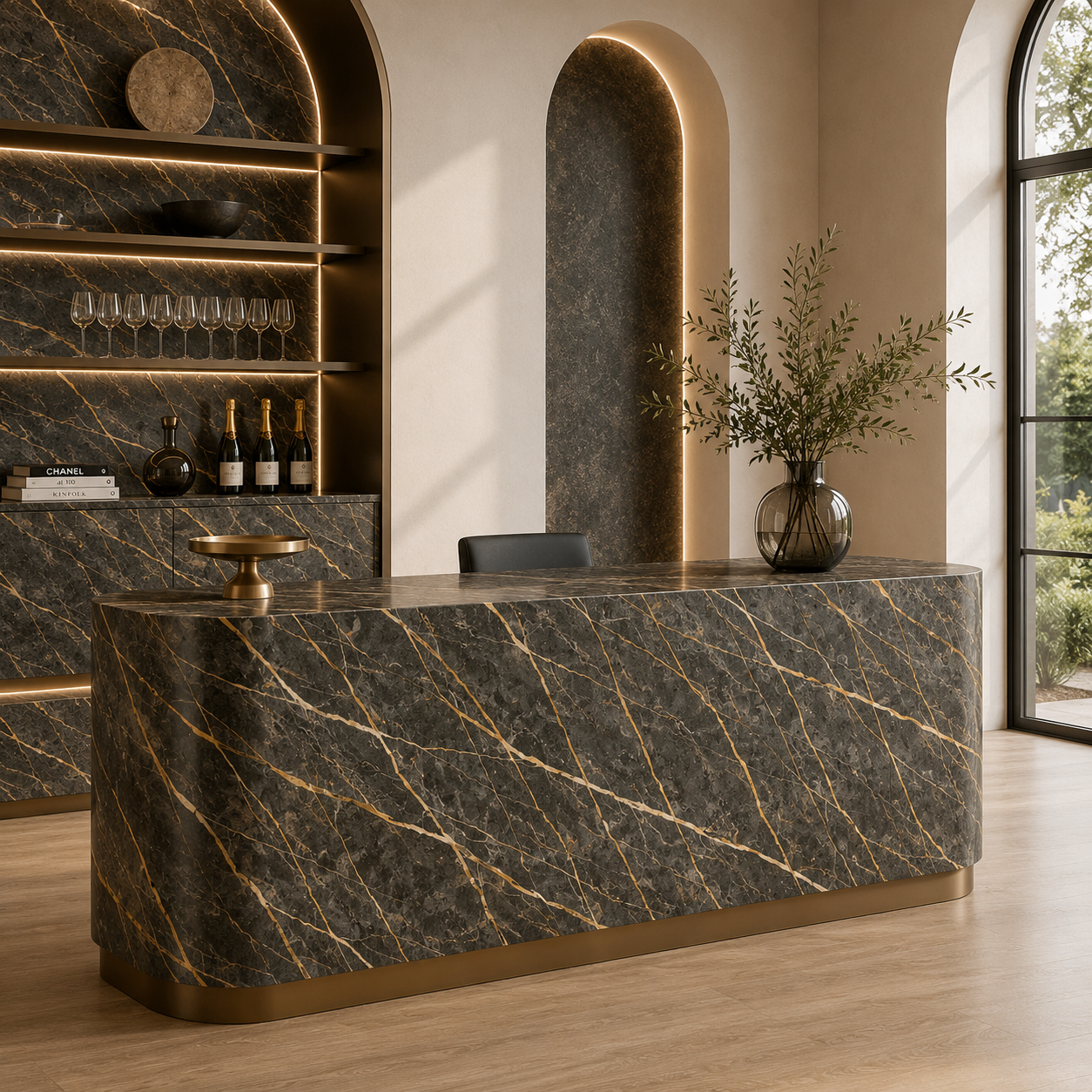 Black Marble – Fine Gold Vein Network 2