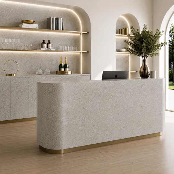 Ivory Limestone Marble Texture – Fossil Grain Inclusions back