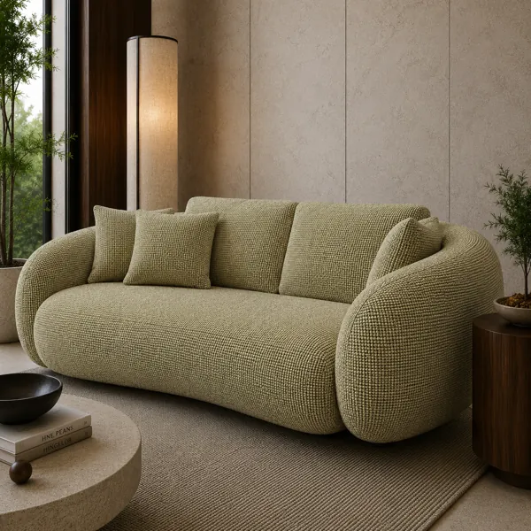 Warm Beige Fabric Texture back