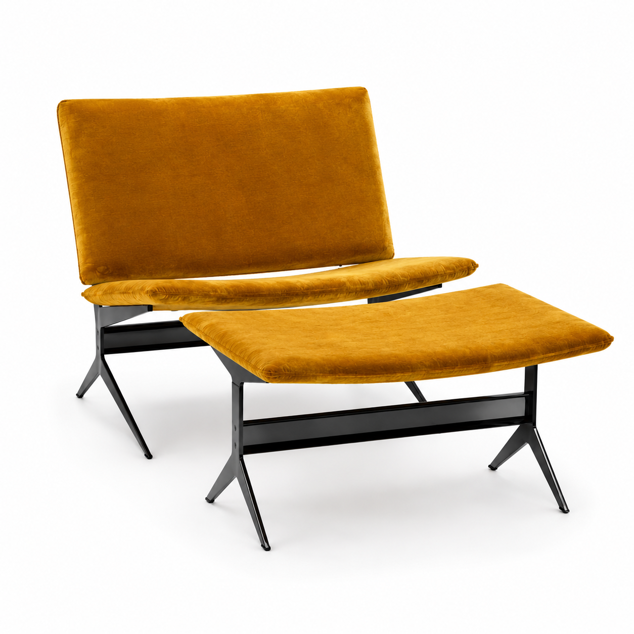 Modern Lounge Chair with Ottoman 1