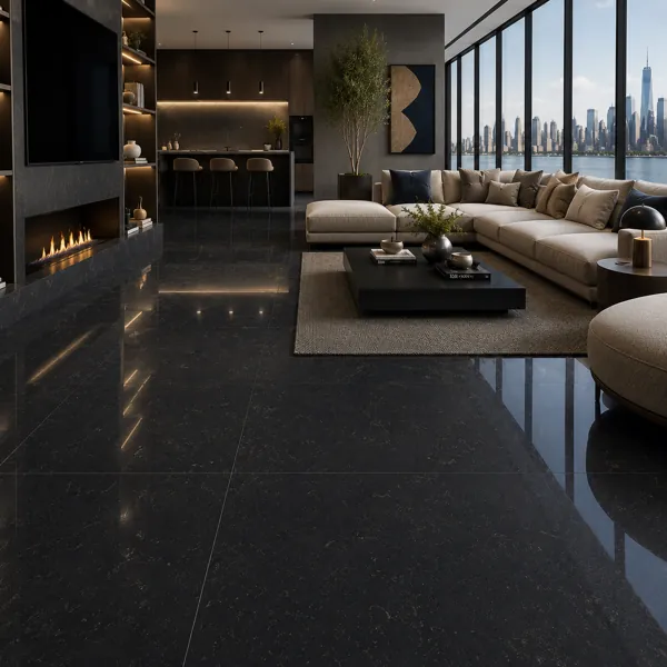 Black Limestone Ceramic Texture back