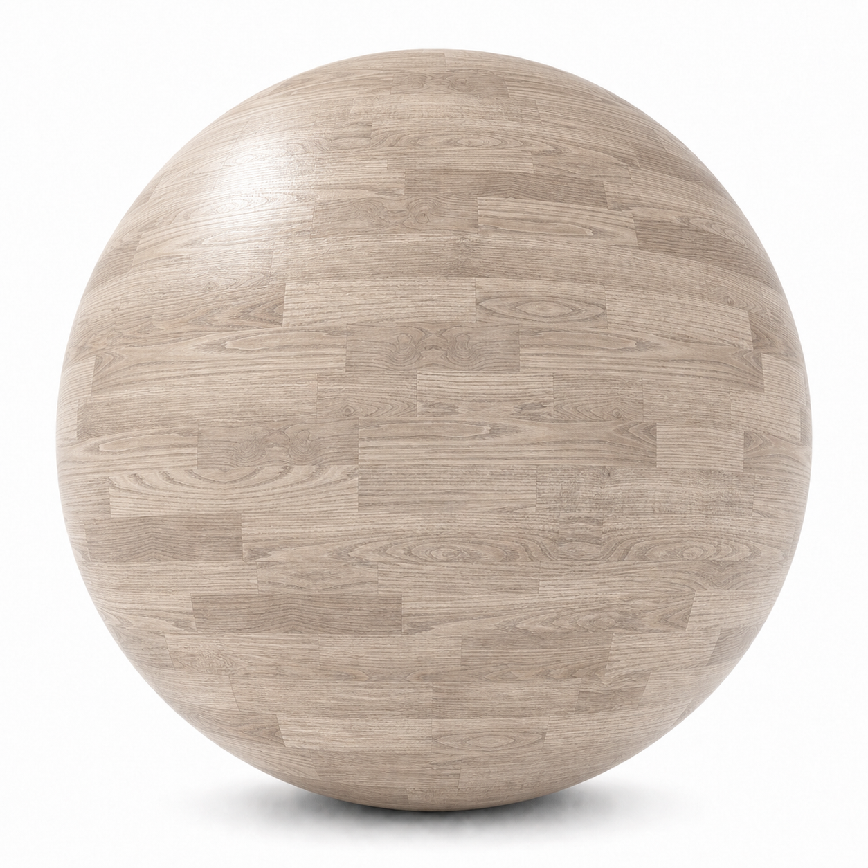 Pale Greige Block-Pattern Wood Parquet