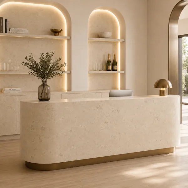 Ivory Limestone Marble Texture back