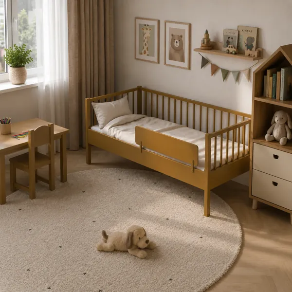 Kids Bed Desk Set back
