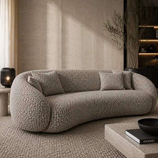 Beige Woven Fabric Texture back