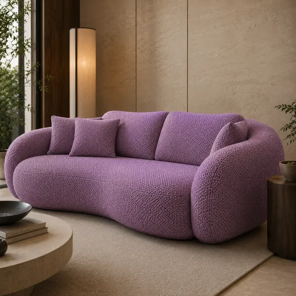 Lavender Woven Fabric Texture back
