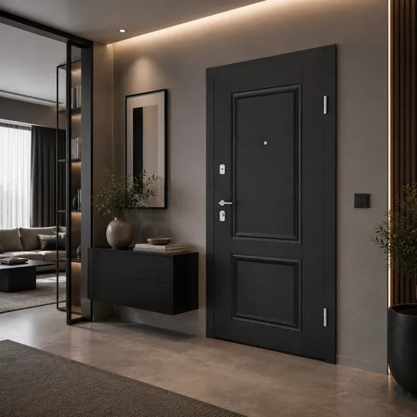 Gray Classic Steel Door back