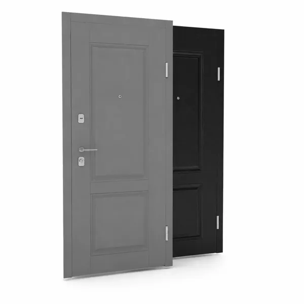 Gray Classic Steel Door