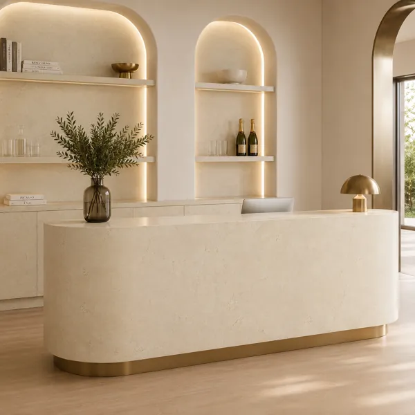 Soft Cream Marble Texture back