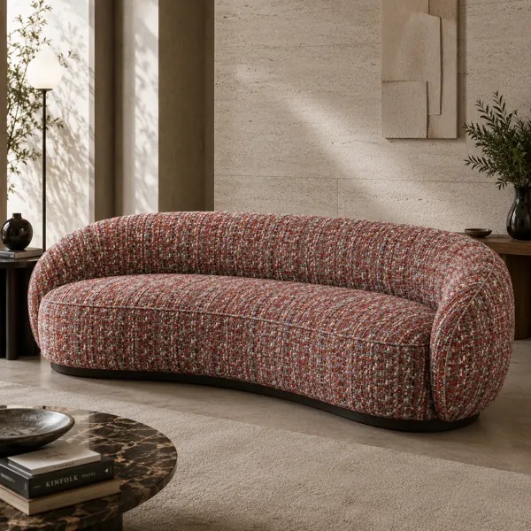 Red Woven Fabric Texture back