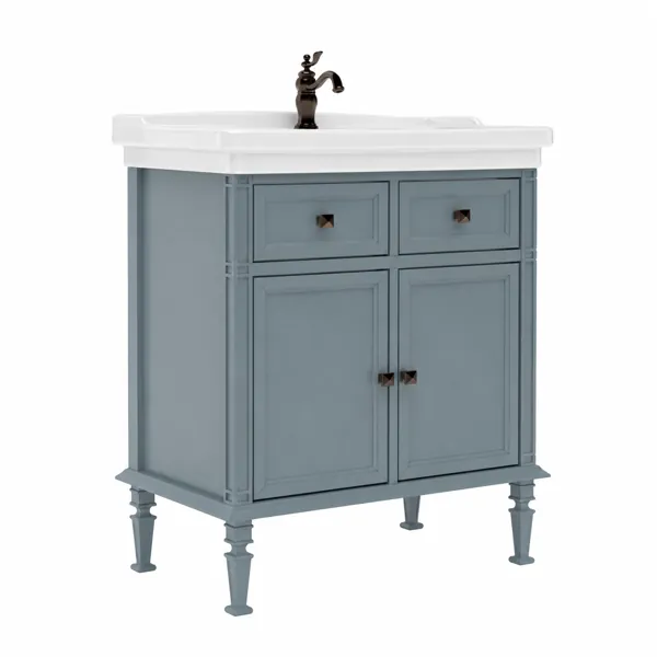 Classic Blue Bathroom Vanity